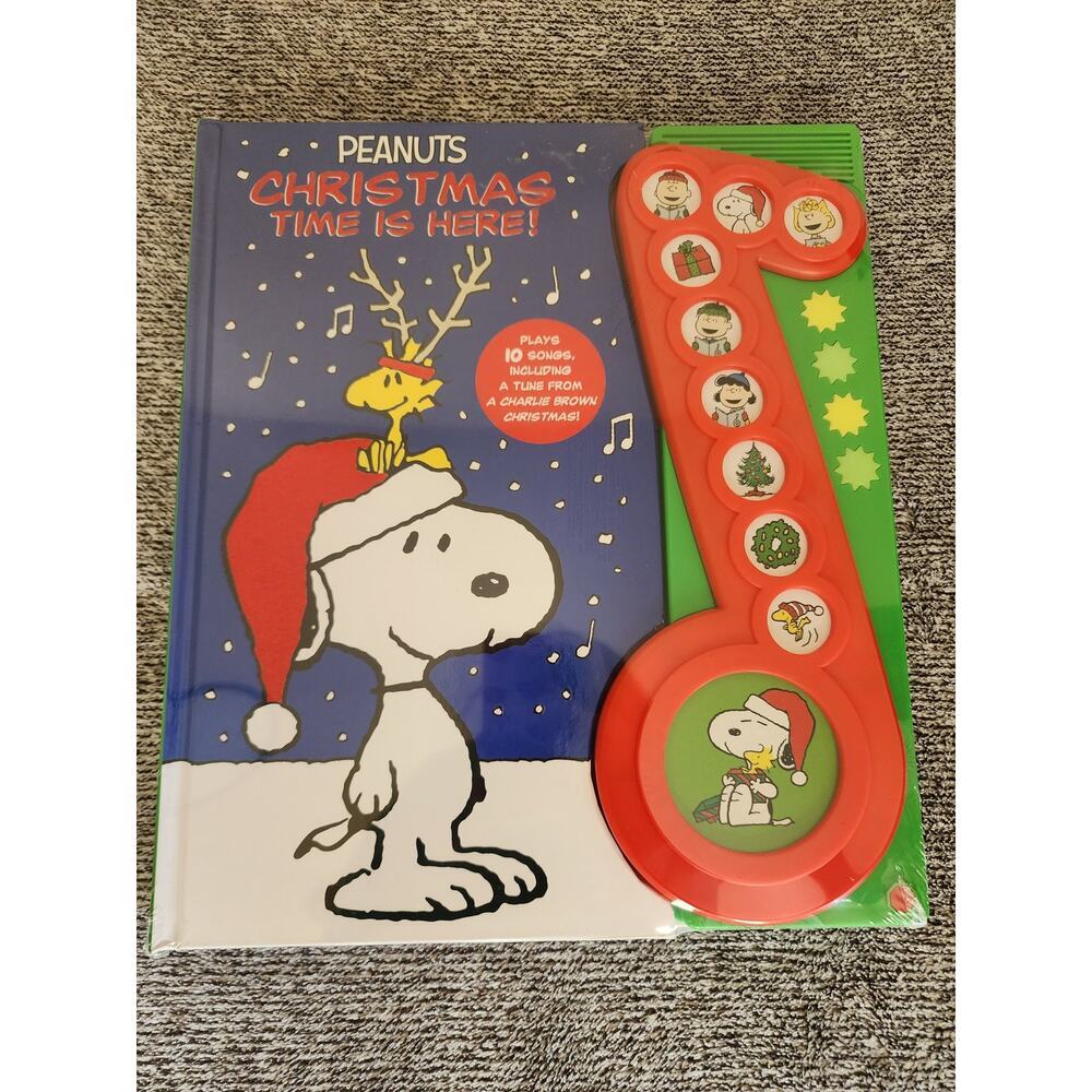 PEANUTS "Chistmas Time‎ is Here" Musical Storybook-Brand New